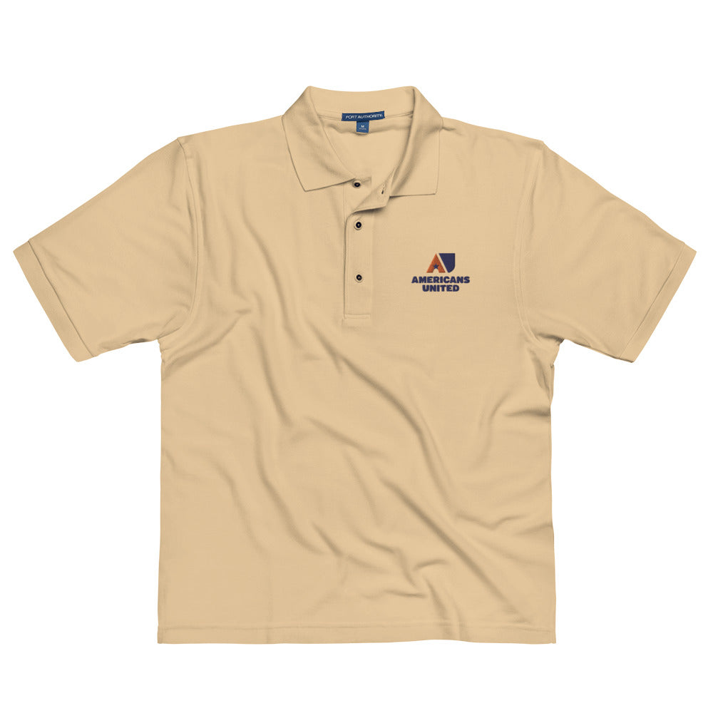 AU Embroidered Men's Premium Polo