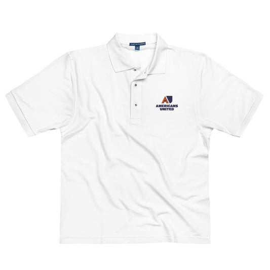 AU Embroidered Men's Premium Polo