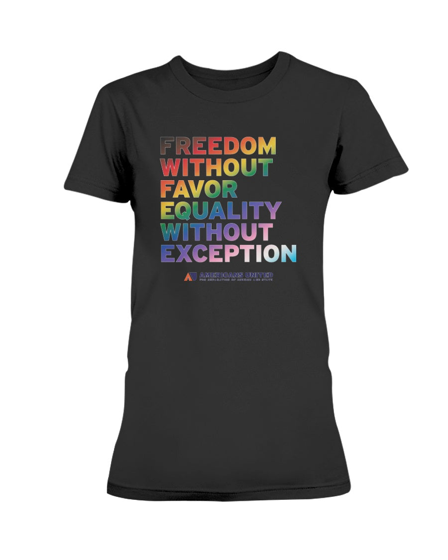 Freedom without favor/Equality without exception [rainbow] – Americans ...